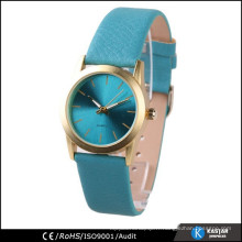 Étui en or étui cuir montre quartz femme, montre valentine